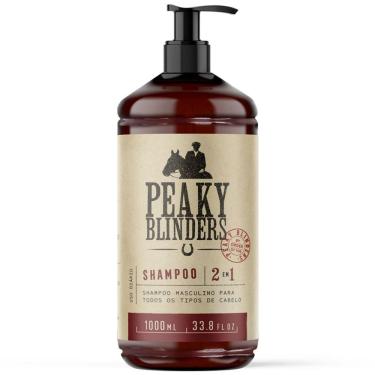 Imagem de Shampoo Peaky Blinders 1 Litro Barbearia 2 em 1 - Limpa e Condiciona Don Alcides