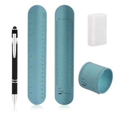 Imagem de 1PCS Reusable Waterproof Silicone Memo Wristband,Erasable Writing Bracelet with Pen Eraser,Wearable Notepad for To-Do Lists,Study Task Planning(Blue)