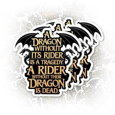 Imagem de Conjunto de 3 peças adesivo engraçado ACOTAR Fourth Wing chapéu rígido à prova d'água de 5 cm para garrafa de água, laptop, telefone para amigo, colega de trabalho, pai e mãe