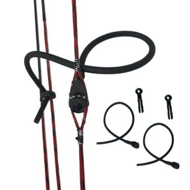 Imagem de - QI HUO JU - 2 peças arco composto para tiro com arco 3/16 tubo de borracha Peep Sight Bow String Tubing com fivela para caça e tiro acessórios