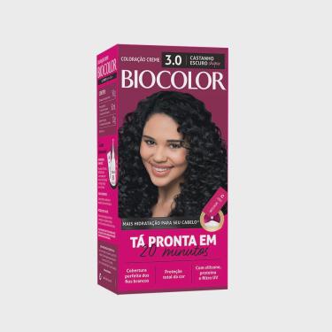 Imagem de Mini kit tinta de cabelo biocolor castanho escuro chic 3.0