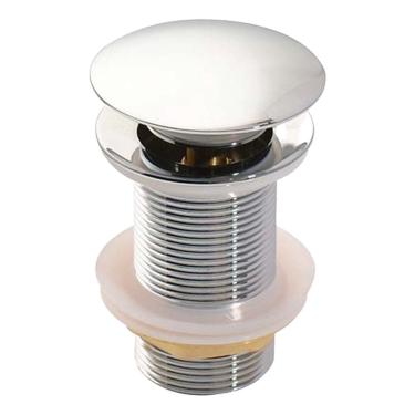 Imagem de Válvula Click Luxo Aço Inox 304 Prata Cuba Banheiro 7/8 Brinovar