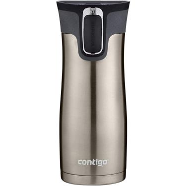 Imagem de Contigo Inoxidável Aço Inoxidável Autoseal West Loop Caneca de Viagem Isolada a Vácuo, 16 Oz