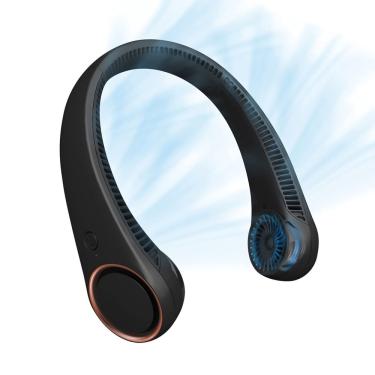 Imagem de Ventilador de pescoço civpower Portable Personal Cooling Recarregável Preto