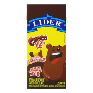 Imagem de Kit c/ 6 Bebida Lactea UHT Chocolate Lider Choco Caixa 200ml