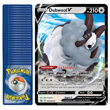 Imagem de Carta Pokémon Jumbo Grande Dubwool V Promo Original Copag