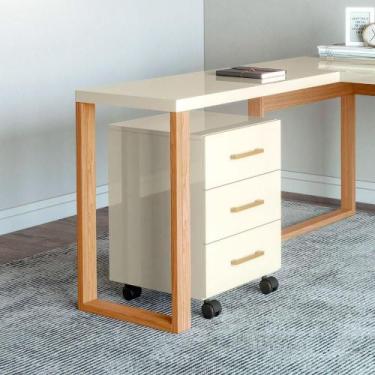 Imagem de Gaveteiro Escritório com 3 Gavetas Dalla Costa 100% MDF - Pradel E, Of