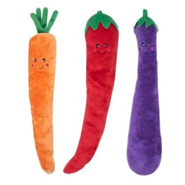 Imagem de ZippyPaws Jigglerz – Brinquedos barulhentos para mantê-los ocupados, comida engraçada de pelúcia para cães pequenos, médios e grandes, brinquedo fofo para filhotes de pelúcia, produtos para animais de