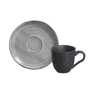 Imagem de Conjunto com 6 Xícaras de Café com Pires Bio Dust 120ml - Porto Brasil