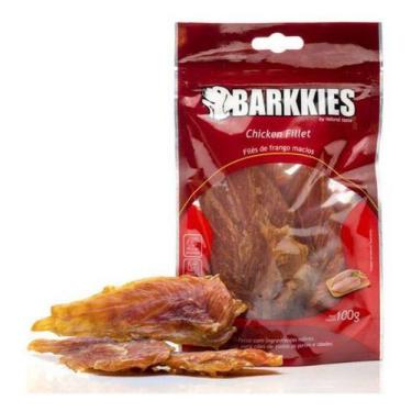 Imagem de Petisco Barkkies Natural Cachorro Filé De Frango Macio 100g