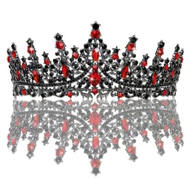 Imagem de Coroa dourada para mulheres, tiaras de princesa de cristal, strass, rainha de strass, acessórios de cabelo para casamento, noiva, aniversário, formatura, concurso, festa, amadurecimento, cerimônia