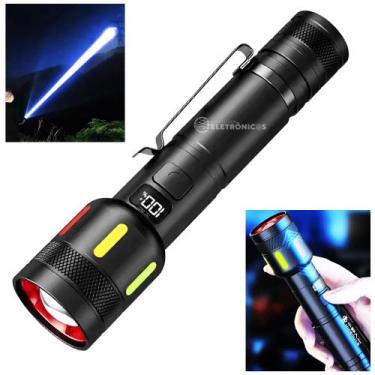 Imagem de Lanterna LED COB 300m, À Prova dÁgua, 4 Modos e Carregamento USB ONLT0