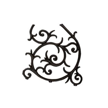 Imagem de Grade Ferro Fundido Arabesco Portão Varanda Sacada 51X55Cm