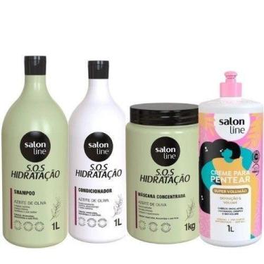 Imagem de Salon Line Kit Ultra Cachos + Creme Para Pentear Super Volumão (4 peça
