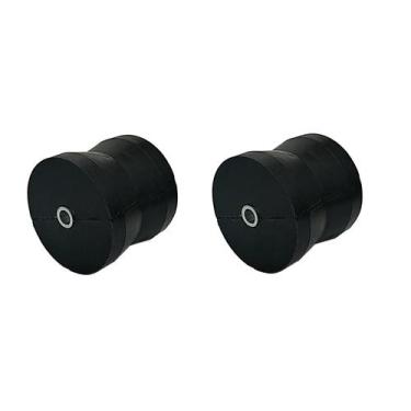 Imagem de Rolete Borracha Eixo Metal Reboque Esteira Barco 62x71 2un. - Noster