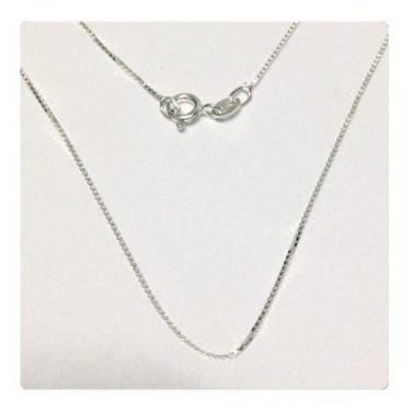 Imagem de Kit De 2 Correntes Veneziana Prata Pura 925 De 50 Cm E 60 Cm - DR Jóia