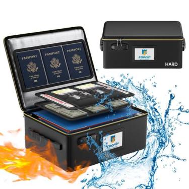 Imagem de Caixa de Documentos à Prova de Fogo ZOOPIP com Fechadura - Segurança e