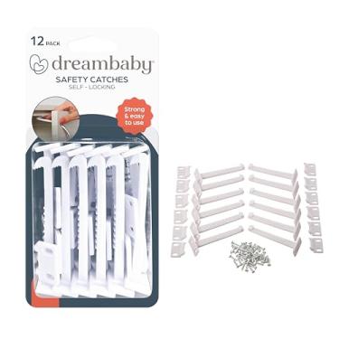 Imagem de Dreambaby Travas de segurança para armários e gavetas, cadeados de bebê à prova de crianças, pacote com 12