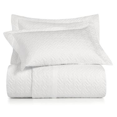 Imagem de Jogo de Colcha Marchê Queen 3 Peças Altenburg Algodão Lux 200 Fios Branco