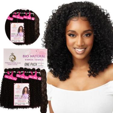 Imagem de Cabelo Bio Fibra Natural Cacheado 60cm Entrelace Miss R - bbless, Pret