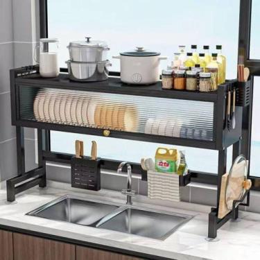 Imagem de Prateleira de Metal Para Pia - Preta - TOP RIO