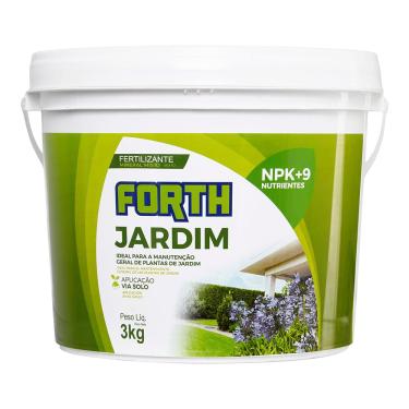 Imagem de Forth Jardim, Adubo Jardim, Plantas, Fertilizante, Fórmula Granulada, NPK, Gramados, Arbustos, Árvores, Plantas Ornamentais, Balde de 3kg