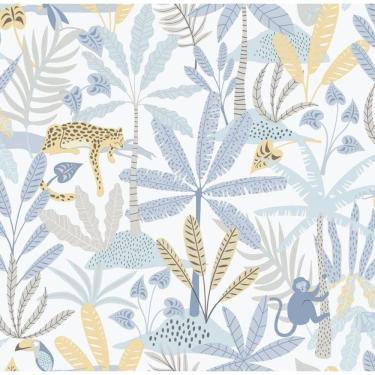 Imagem de Papel De Parede Enzo Selva Azul 286-2