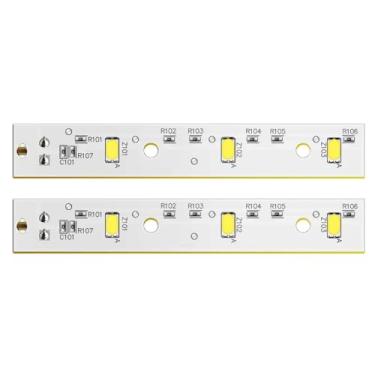 Imagem de 2 peças de placa de luz LED para geladeira WR55X26671 kit de montagem de luz à prova d'água adequado para geladeira GE CZS22MSKKHSS DSE25JEMGCDS