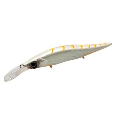 Imagem de Isca Artificial Máquina+1 9,8cm 10,5g Branco c/ Laranja 74 - Yara