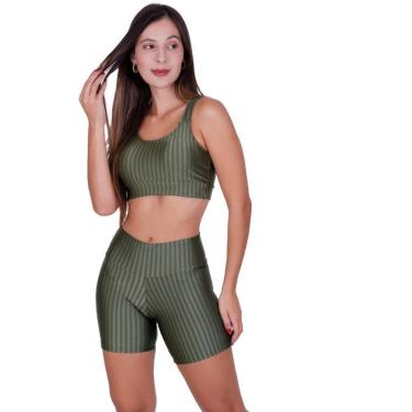 Imagem de Conjunto Top e Short 3D Academia Fitness Michele-Feminino