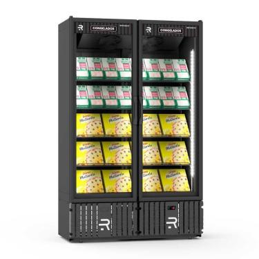 Imagem de Visa Cooler Congelados 1300 Litros Porta de Vidro Preto/Preto VCCO1300PV 220V - Refrimate