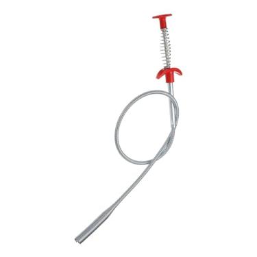 Imagem de HARFINGTON Ferramenta de coleta de garra flexível 1,2 cm de diâmetro 61 cm 4 garras gancho de limpeza de aço inoxidável desentupir pia esgoto cabelo ralo limpador ferramentas desentupidor de pia para