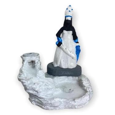 Imagem de Incensário Cascata Oyá Tempo Logunan ul E Branco 12Cm - Bialluz Presen