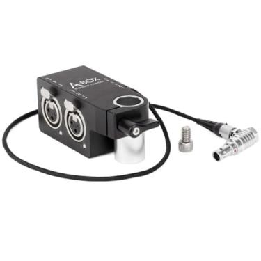 Imagem de Wooden Camera Adaptador A-Box compatível com o Alexa Mini LF | Adapta um cabo de saída de 6 pinos para dois XLRs de 3 pinos | Leve e fácil de montar