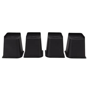 Imagem de 4 Unidades de Elevador de Móveis Em Forma de L, Bloco de Elevação de Cama, Bloco de Elevação de Cama, Tira de Borracha, sofá, pé, pé de Mesa, Antiderrapante, Espinhos, Trapézio,