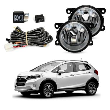 Imagem de Kit Farol de Milha para WR-V 2018 a 2021 Completo com Chicote Botão e Relê Auxiliar Neblina