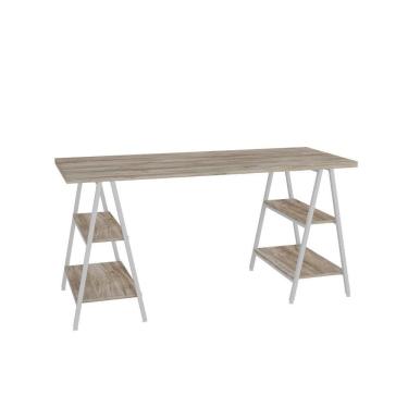 Imagem de Mesa Kuadra Cavalete 150x60x75cm Carvalho - Carvalho -