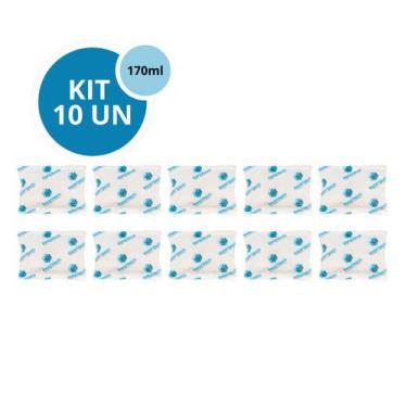 Imagem de Kit 10 Gelo Gel Bolsa Artificial Reutilizável Flexível Compressa 170g 