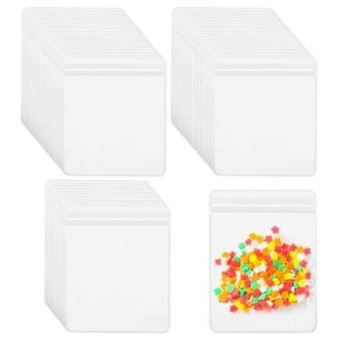 Imagem de Rustark 50 unidades de sacos de celofane autovedantes 10 x 15 cm/3,94 x 5,90 polegadas, sacos transparentes para biscoitos e doces, bolsa de mangas autoadesivas, saco de guloseimas de alimentos e