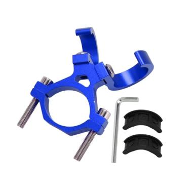 Imagem de Motoforti Gancho de suspensão de motocicleta arco capacete de motocicleta suporte de bolsa de bagagem cabide para scooters bicicletas liga de alumínio azul 1 conjunto chave hexagonal arruela de