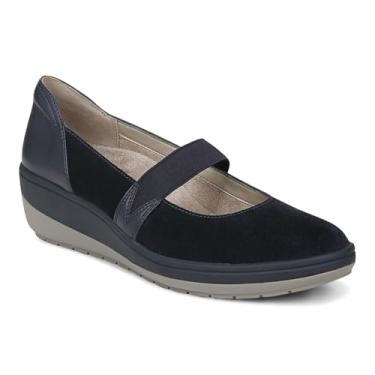 Imagem de Vionic Judie Sapato feminino ortopédico Mary Jane Wedge casual, Azul-marinho, 40 BR