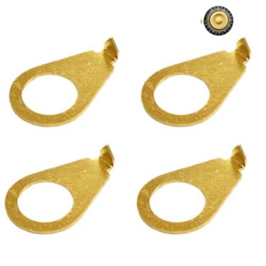 Imagem de Samherome Pacote Com 4 Indicadores De Posição Para Botões Controle Guitarra 3/8" (9,7 Mm) Gibson/Epiphone Les Paul, Potenciômetros Cts - Tom Metal, Peças Elétricas Encaixe Universal (Dourado, Eua)
