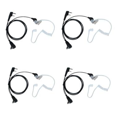 Imagem de Sarcia Microfone Walkie Talkie PTT para Baofeng UV-5R UV-82 BF-888S BF-F8HP Kenwood TK-2107 NX-1200 NX-1300 K1 RT15 RT22 H-777 H-777S Arcshell ar-5 Rádio bidirecional com tubo acústico secreto, pacote