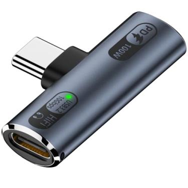 Imagem de BERANMEY Divisor USB C 2 em 1 com porta de carregamento de 100 W, fone de ouvido USB tipo C duplo e dongle adaptador de carregador para iPhone 16/15 Series, iPad, MacBook, Galaxy S24/S23 e mais