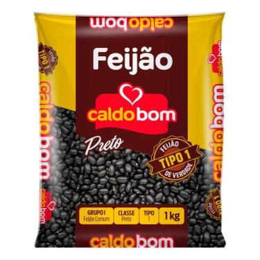 Imagem de Kit c/ 2 Feijao preto Caldo Bom Ouro 1kg