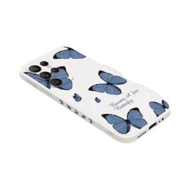 Imagem de Capa De Silicone Com Flores De Borboleta Para Samsung Galaxy A14 A34 A