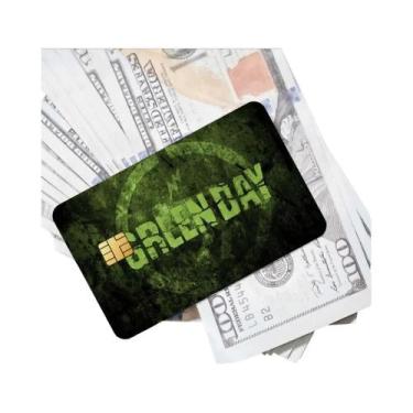 Imagem de Adesivos De Cartão De Crédito Green Day 4PCS À Prova d'Água Para Decor