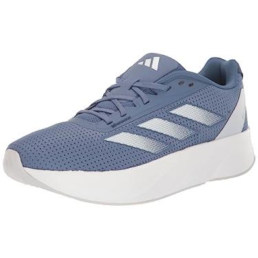Imagem de adidas Tênis de corrida feminino Duramo SL, azul careca/branco/cinza, 35, Azul careca/branco/cinza traço, 35