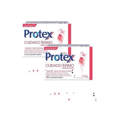 Imagem de Kit 2 Sabonete em Barra Protex Cuidado íntimo Delicate Care 85g