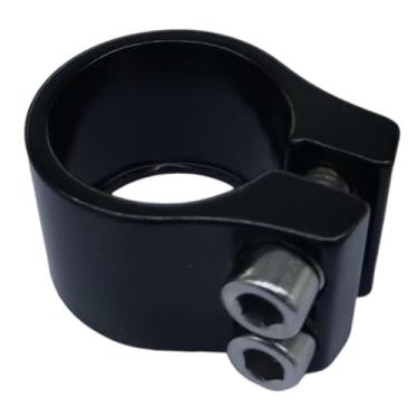 Imagem de Baoblaze Grampo de aperto de canote de bicicleta, componente de grampo de aperto, clipe de selim de bicicleta confiável e fácil de instalar, de tubo de canote, Preto